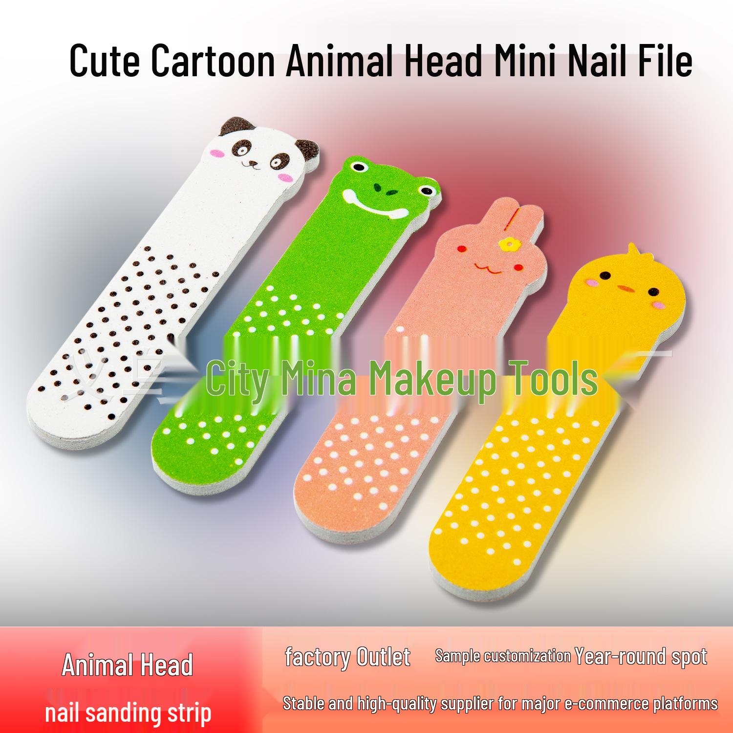

Милые полоски для пилок для ногтей с животными | Мини-инструменты для шлифовки ногтей для нейл-арта | Аксессуары для маленьких подарков Random Color