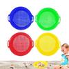 4 Pieces Durable Sand Sieves For Children Beach Play Ideal For Sand Digging And Water Game