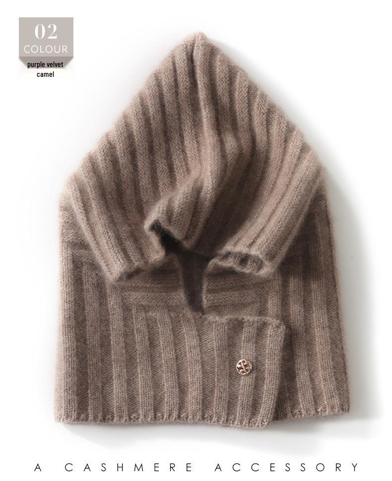 2025 Autumn/Winter Unisex Cashmere Wool Hat for All Ages - Warm, Casual Head Covering