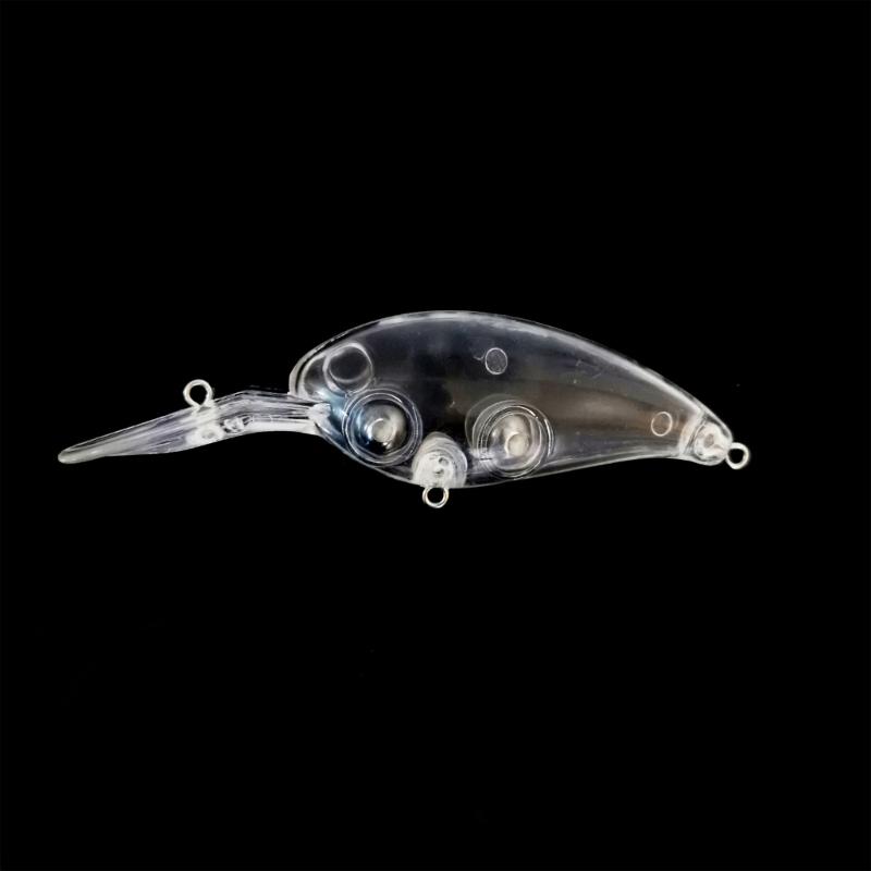 10Pcs Floating Unpainted Crankbait Blanks Lures Artificial Fishing Lures Unpainted Hard Baits Deep Water Crankbait