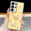 Handmade Sparkly Diamond Butterfly Swarm IMD Phone Case, Compatible with Samsung S23 Ultra/S24/S25 & A07/A15/A16/A17/A26/A35/A36/A55/A56