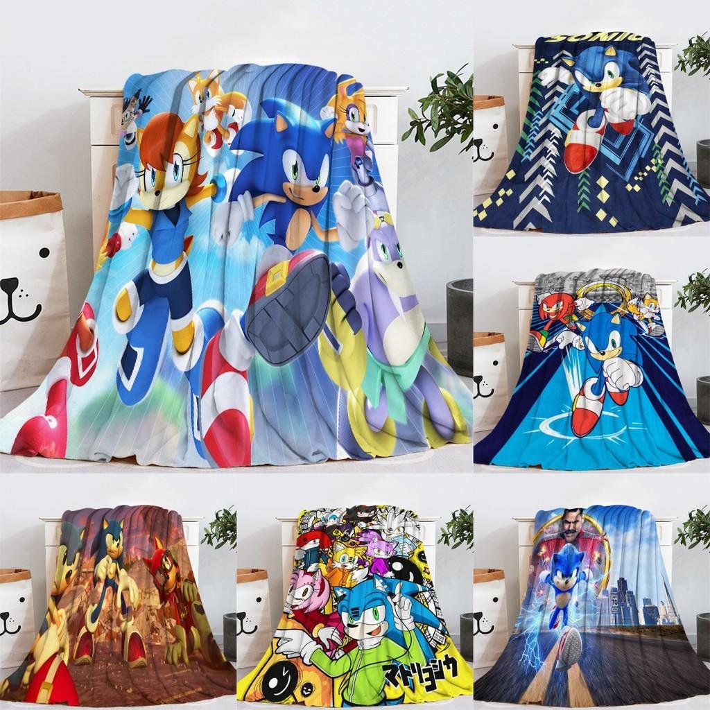 Entzückende Sonic Igel Plüsch Fleece Decke Für Kinder Perfekt Für Winterlichen Komfort