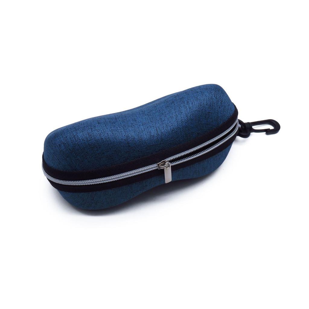 

Eyeglass Case Peanut-Shaped Sunglasses Storage Zippered Eyeglass Holder Impact Resistant Hard Eva Glasses Box For Travel Outdoor синій