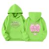 Kids Long Sleeve Letter Print Pullover Hoodie with Pockets, Loose Fit
