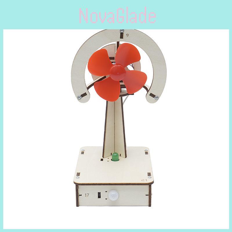 Kids Diy Electric Science Experiment Materials Wooden Handmade Fan For Learning Ha-a08