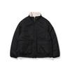Reversible Woven Fleece Padding Jumper  Black 