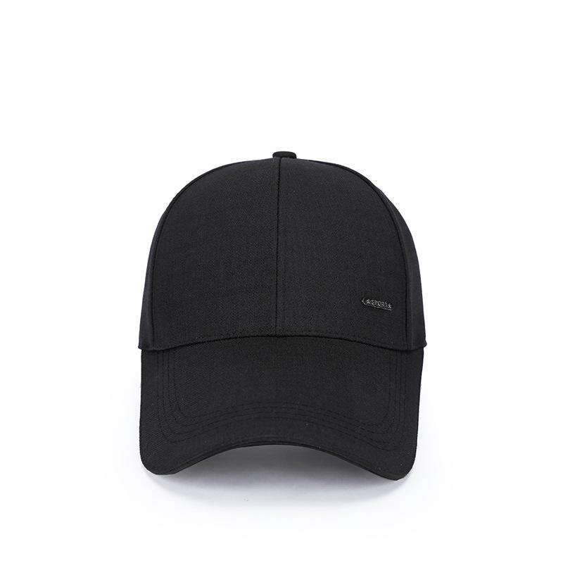 Casquette pour homme printemps et automne à bord étendu, casquette de baseball pare-soleil à grand bord pour l'extérieur, chapeau de mode à grand bord