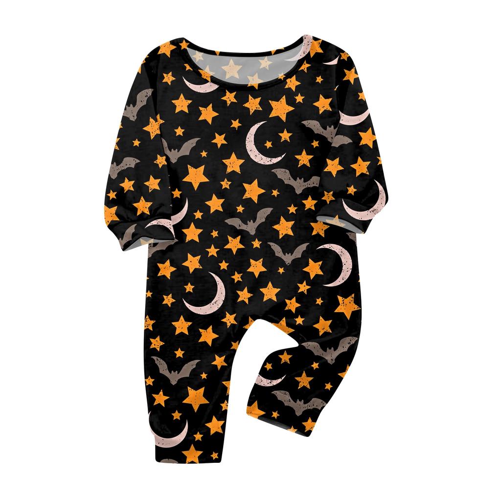 Family Matching Print Sets Pajamas Loungewear Outfits Family Matching Long Sleeve Tops+Pants Set