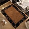 OEING Diatom Mud Checkerboard Bathroom Mat