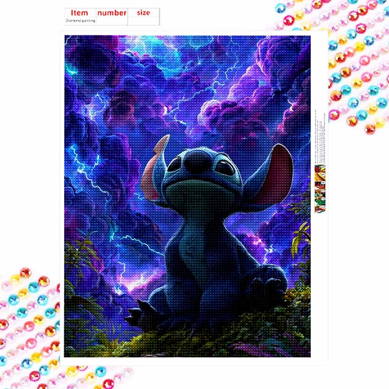 Disney Diamond Painting Set Stitch Classic Home Decor Craft, Perfect Handmade DIY Gift Idea