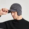 Knitted Winter Hat For Men With Ear Flaps Breathable Warmth For Outdoor Activities