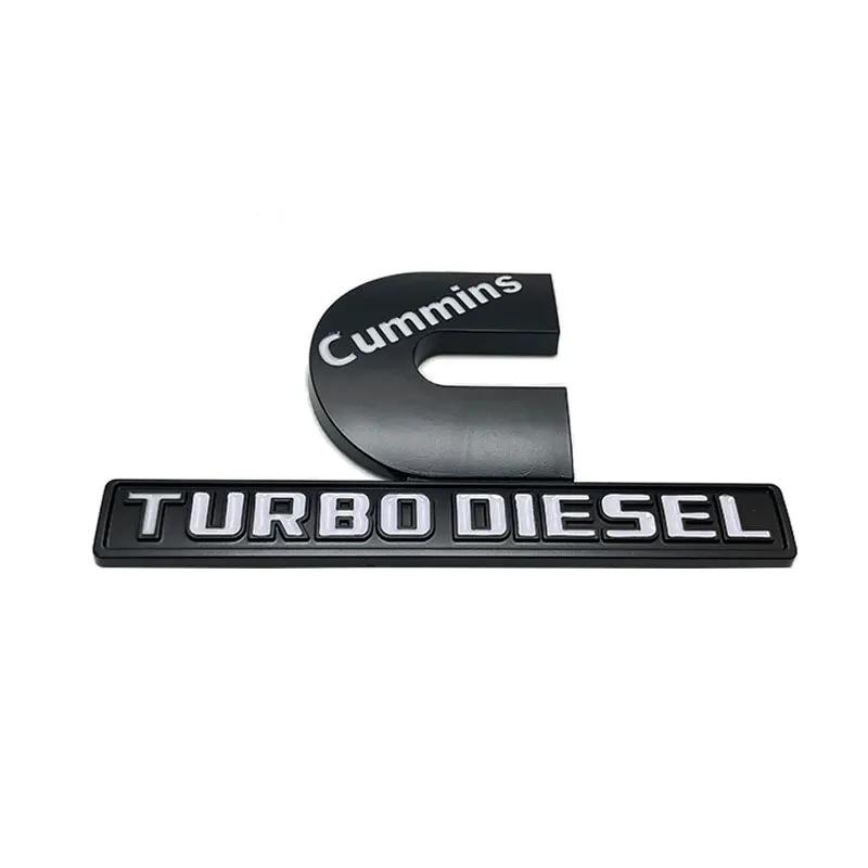 Adesivi per auto con logo CUMMINS TURBO DIESEL per pickup Dodge RAM 1500 2500 accessori di ricambio decalcomanie decorative per fiancata
