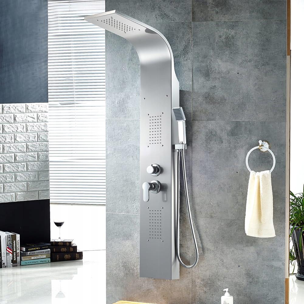 Shower panel tap - Nickel plated