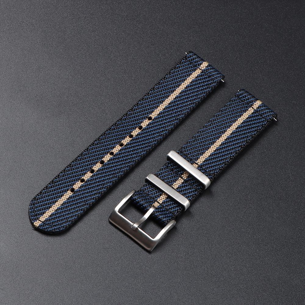 20mm 22mm Nylon Watch Band for Military Sport Quick Release Watch Strap Army Woven Canvas Fabric Replacement Wristband Belt