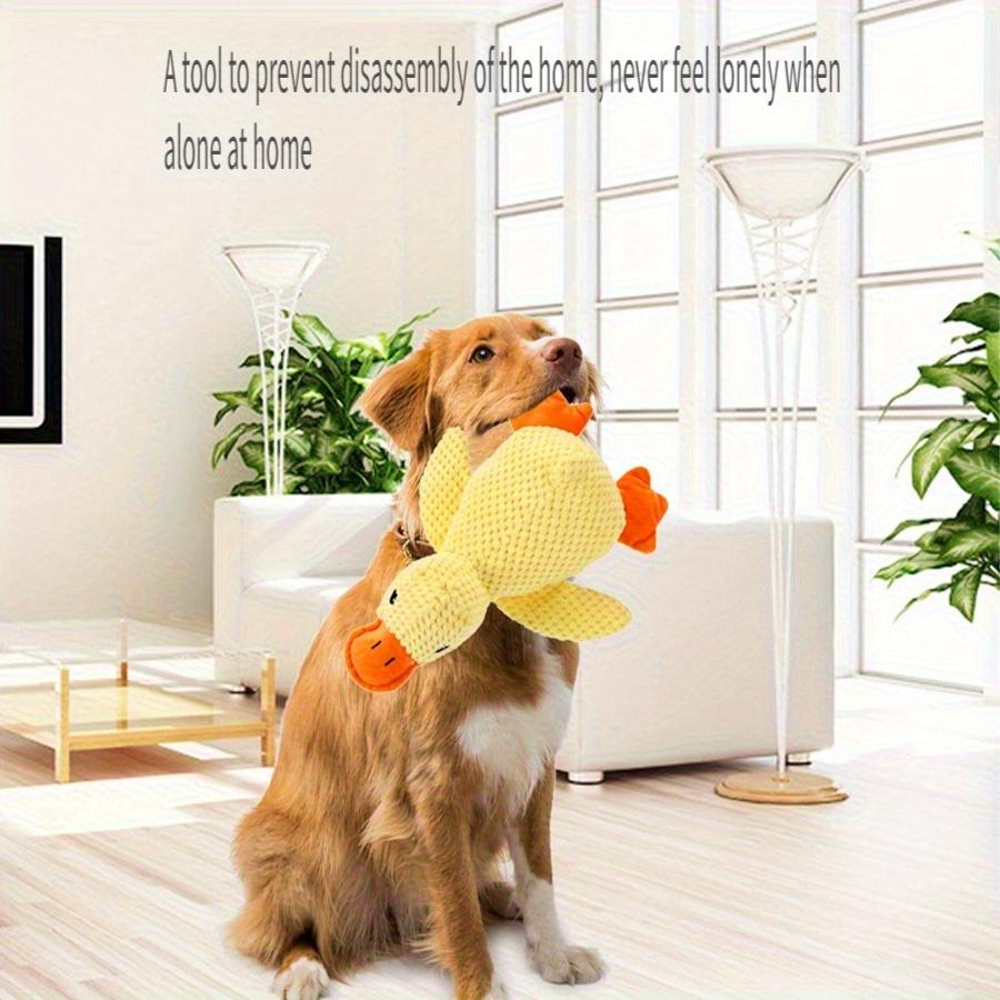 Interactive Plush Duck Dog Toy with Squeaker – Durable Chew Toy for Small To Medium Dogs, Fun Barking Sound for Playtime & Teeth Grinding
