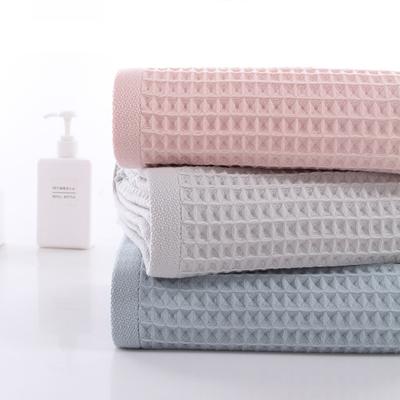 2pcs Bath  Towels Sets Ultra Soft Highly Absorbent Quick Dry Towels Waffle Microfiber Shower Towel