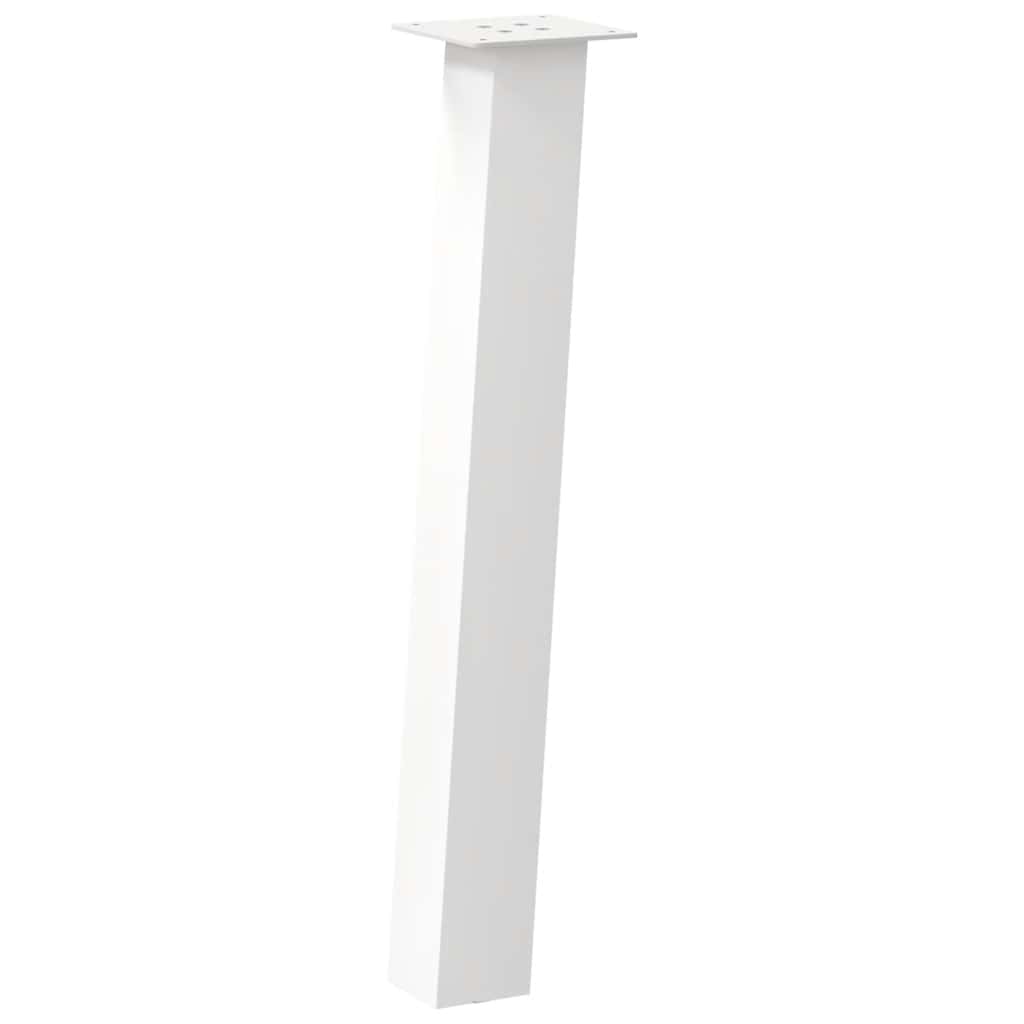 Vidaxl Nogi Do Stolika Kawowego, 4 Szt., Biale, 72 Cm, Stal