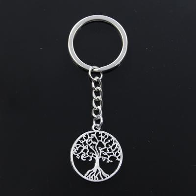 Nová klíčenka 29x26mm Přívěsky Life Tree DIY Muži Přívěšek na klíče do auta Držák na klíče Přívěsek na klíče Suvenýr Dárek