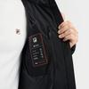 Fila Ski Series 4810 Goose Down Fashionable Cool Ski Sports Comfortable Versatile Warm Zipper Pocket Hooded Down Jacket Men Outerwear A11M546919FBK