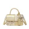 Niche bag women's new summer versatile shoulder messenger bag splicing portable small square bag