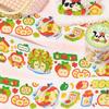 Ins Korean Cute Apple Fairy Tale Decoration Adhesive Tape Handbook DIY Scrapbooking Journal Collage Material Stickers Roll Gift