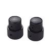 2 Sets Dual Concentric Stacked Control Knobs for Electric Bass Guitars Silver Color