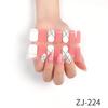 16 Strips Nail Polish Sticker Nail Stickers Set for UV Lamp Designer Nails Polish Wraps Fashion Nail Art Sticker