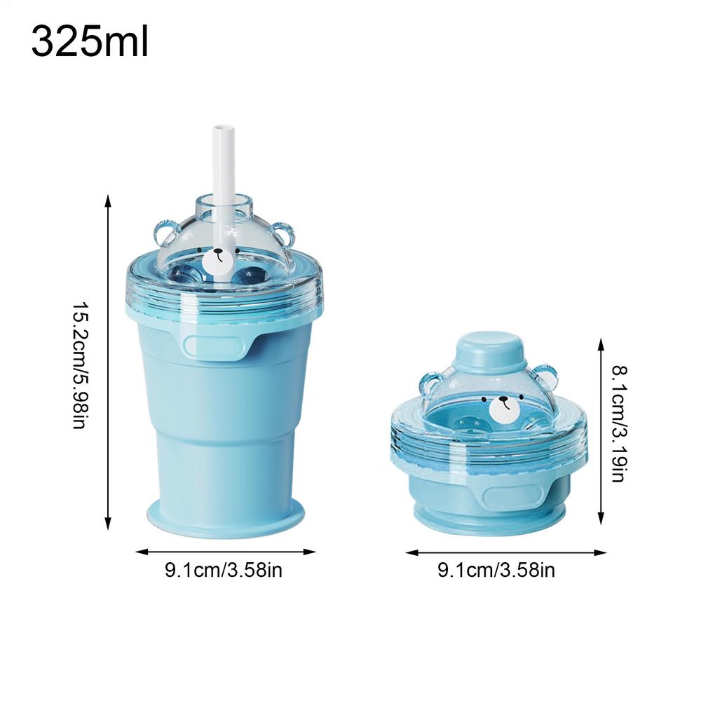 Ice Tray Cup For Drinks Foldable Portable Cold Wine Maker Ice Maker Straw Cup For Travelers Bartenders Home Office Parties Beach
