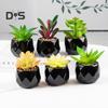 Artificial Plant Reusable Realistic PVC Fresh Keeping Easy Care Artificial Succulents Bonsai