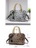 2025 Leopard Print Versatile Handbag: White & Khaki Crossbody Shoulder Bag for Women