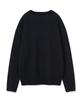 WACKY WILLY Lettering Pullover Sweater Navy