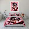 Vintage cartoon character Red Polka Dot Dress Duvet Cover SetRetro Pinup Cartoon Bedding Includes 1 Duvet Cover 2 Pillowcase