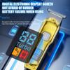 Portable Electric Hair Clipper: Rechargeable/Corded, LCD Display, Hangable, Barber Trimmer