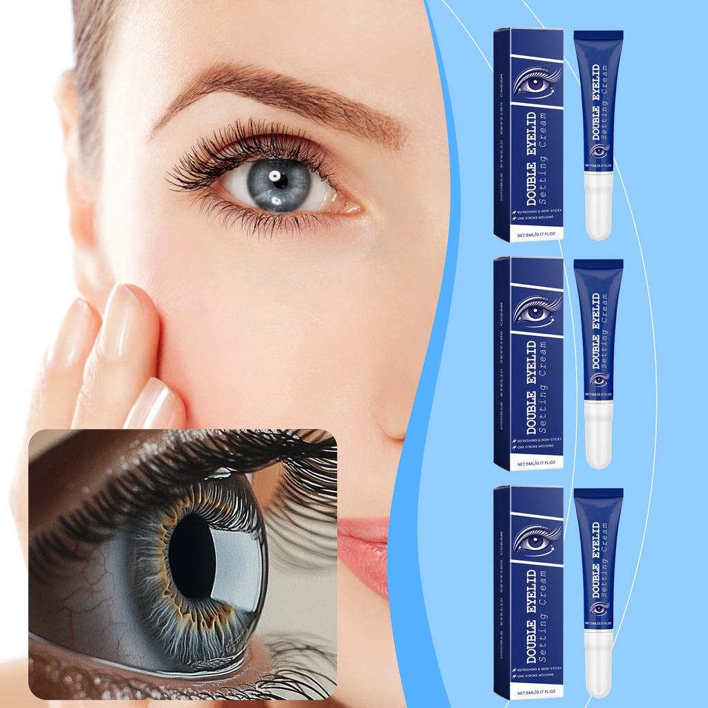 Doppelte Augenlid-Definitionscreme, Augenlid-Styling-Creme, Augenlid-Lifting-Creme zur Augenvergrößerung, lang anhaltende und wasserfeste Augenlid-Formungscreme