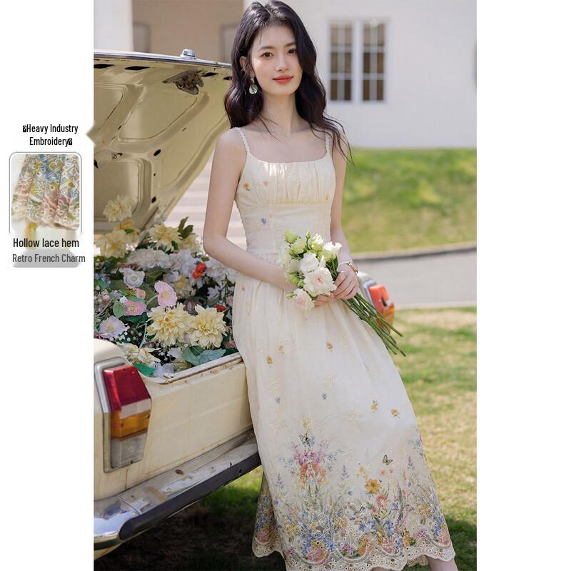 MOCANA Women s Embroidered Sleeveless Maxi Dress S