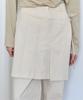 OURO Pleats Skirt Layered Pants [ Cream ]