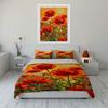 Bright red poppy flowers. Bedding sets Duvet cover sets Duvet covers Pillowcases(1* Duvet Cover 2* Pillowcases without duvet insert)