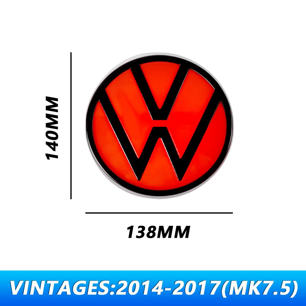 1pc Original Replacement Version Car Front Grille Emblem SS7 Cover/Rear Trunk Lid Badge For VW GOLF 7.5 2018-2021 MK7 2014-2017