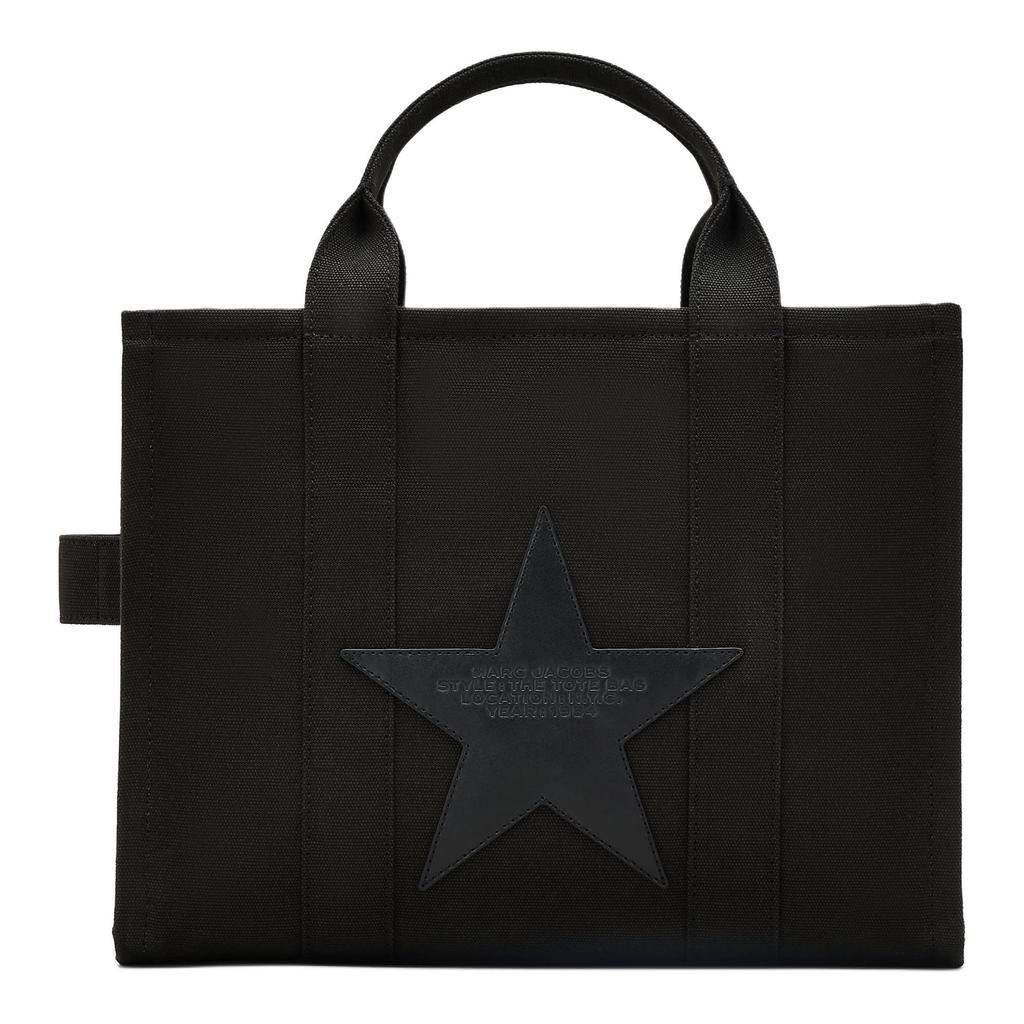 Marc Jacobs Star Embroidered Versatile Casual Tote Bag Women tote bags Black 2R4HTT018H03-001