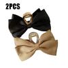 1/2pcs  Black Satin Bow Clip WOMEN'S Summer Headwear Simple Temperament Hair Clip Back of the Head Shark Clip