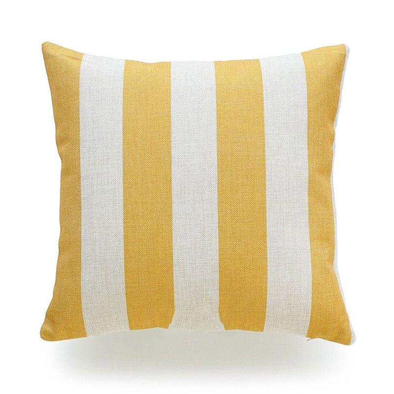 Luxurious Mustard Yellow Geometric Pillow Case For Fall And Autumn Decor