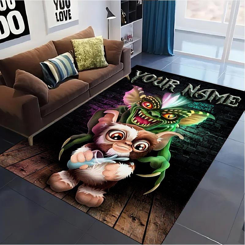 Name Custom Gremlins Carpet Rug for Living Room Bedroom Home Sofa Decoration,Kids play Non-slip Floor Mat
