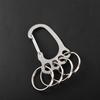 With 4 Keyrings Metal Silver Color Key Ring Holder Car Key Clip Car Keyring Big Feet Key Chain