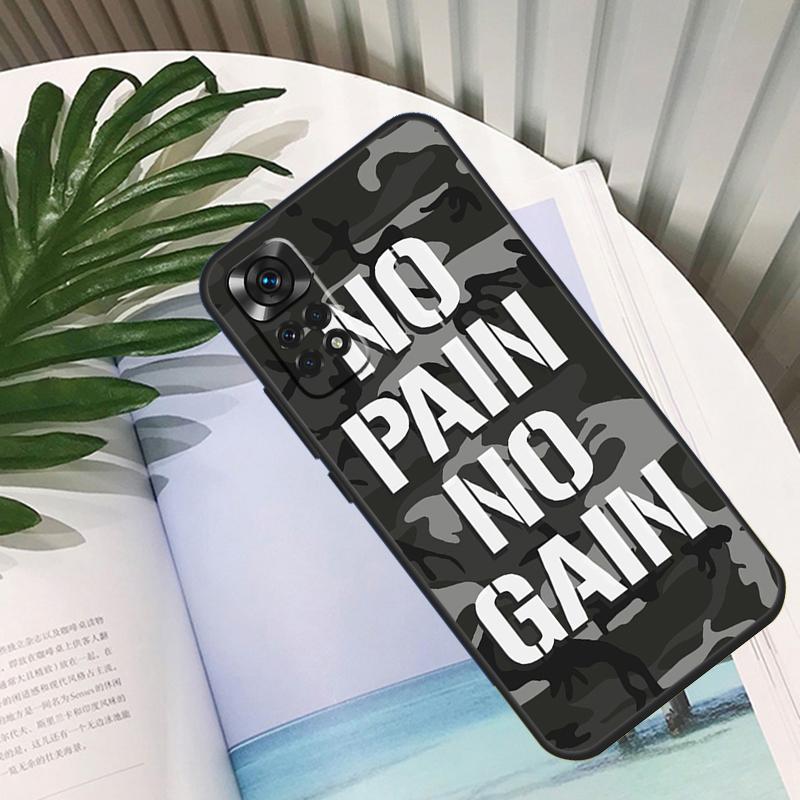 No Pain No Gain Training Funda For Xiaomi Redmi Note 13 10 11 12 14 15 Pro Plus Case For Redmi 15C 12C 13C 14C 10C 15