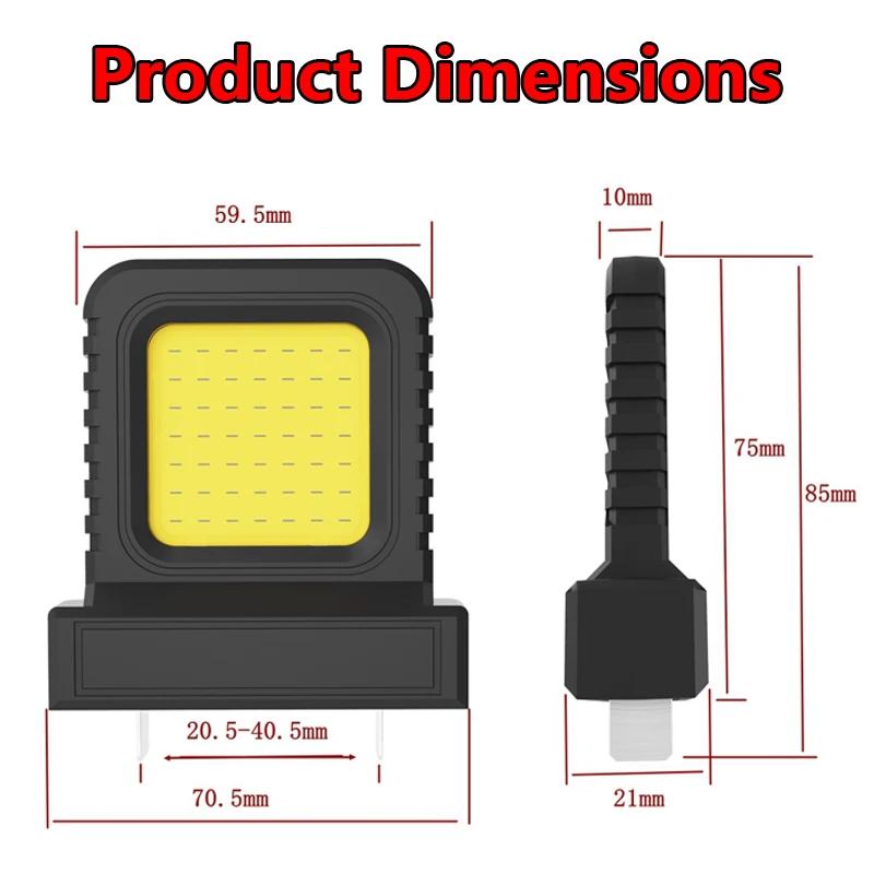 Outdoor LED Work Light Emergency Light High-Intensity Chip Plug-and-Play Power Tool Accessories For Makita Bosch etc.18V-21V Li-ion Batteries