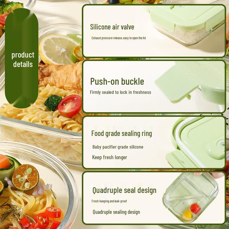 ZISIZ Glass Food Storage Container