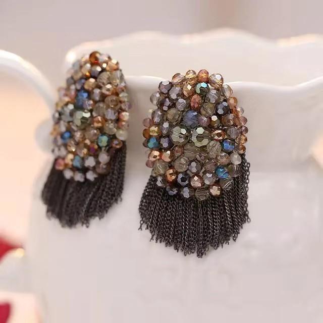 Bohemian Ethnic Style Earrings Women'S Large Retro Fringed Earrings Temperament Personalized Earrings