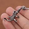 Creative Small Size Crocodile Necklace for Men Women Popular Stainless Steel Animal Pendant Fashion Charm Jewelry Gift