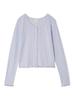 Gelato Pique Cardigan PWCT254247 BLU Free Size Needle-Punched Women's