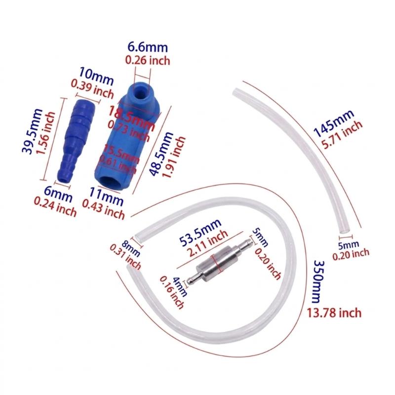 Automotive Brake Fluid Drainage Tool Ergonomic Silicone Hose Oil Pumping Hose For Car Truck Maintenance